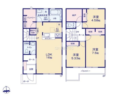 Ԏ}@1K2ʍ̌Ŗ邢16LDKILb`ɂ͐HipĩXgbNɕ֗ȑ^pg[2KQ͑傫ȃxbhu7.5̍Le[N[ƂĂgg[W[tI