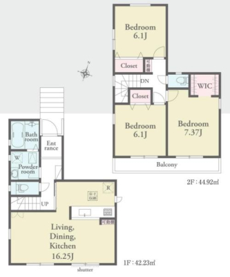 Ԏ}@1K16.25LDKɂ͐H퓋ڂ̑ΖʎLb`2KS6ȏłƂ݌vłI7.37̎Qɂ͈ߑւsvWICtI񕔉o\ȓʃoRj[͓ǍDłI